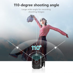Anti shake head mounted camera