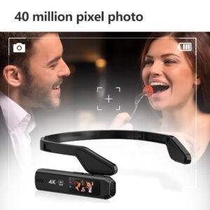 Anti shake head mounted camera