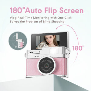 Flip screen camera