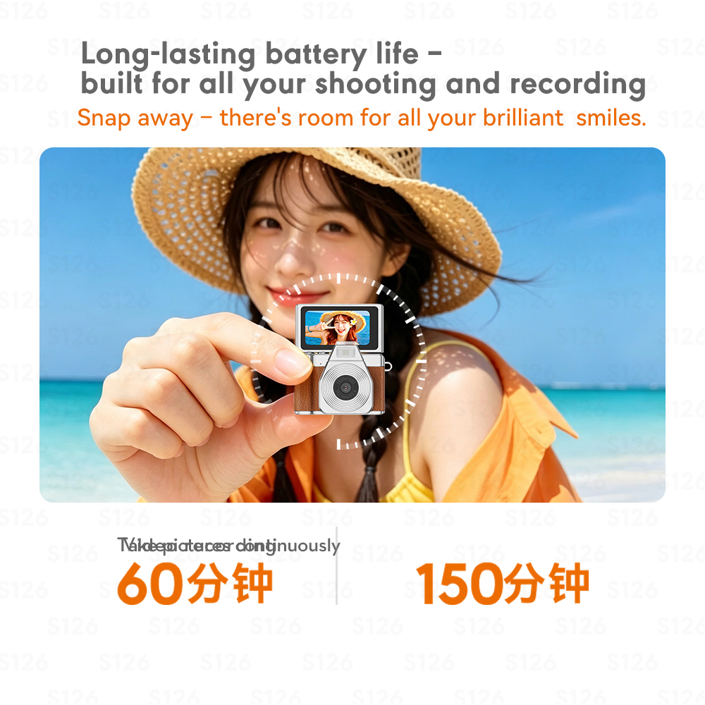 Flip screen selfie camera